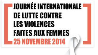 Journée internationale de lutte contre les violences faites aux femmes – 25 novembre 2014